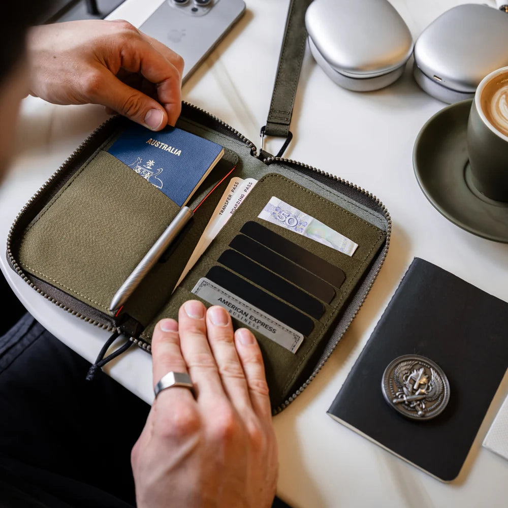 Zip Passport Wallet - Storming Gravity