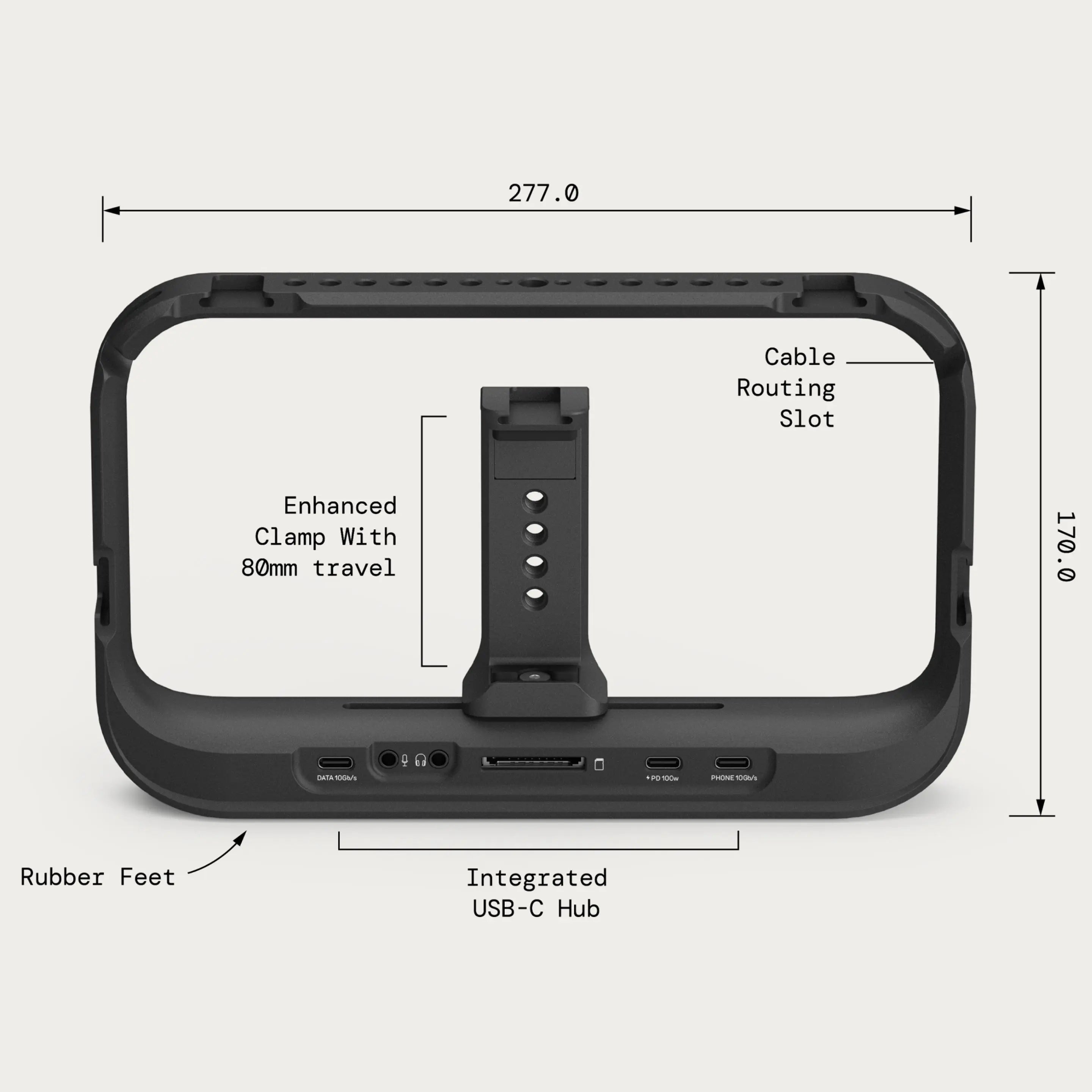 Supercage - Mobile Cage with Integrated USB-C Hub