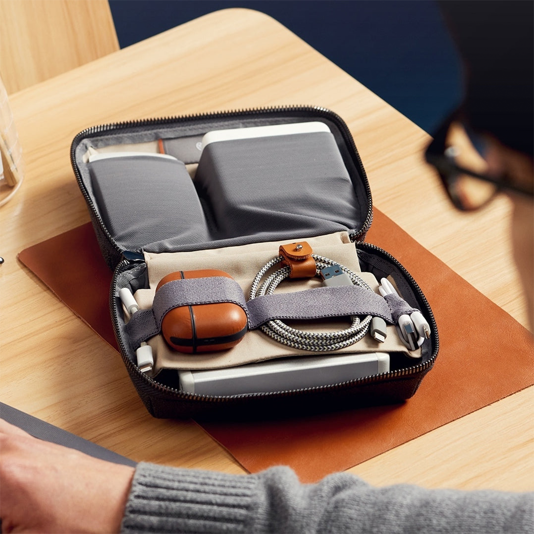 Bellroy Tech Kit - A clever zip pouch to store your tech accessories - Storming Gravity