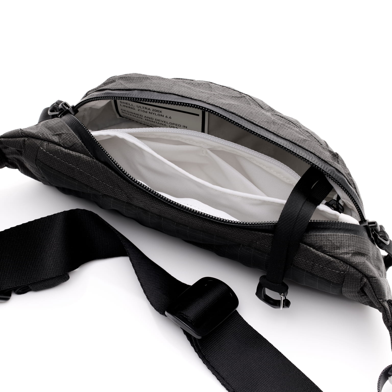 CIVIC Access Sling 1L ULTRA Black Magic bright white interior pockets