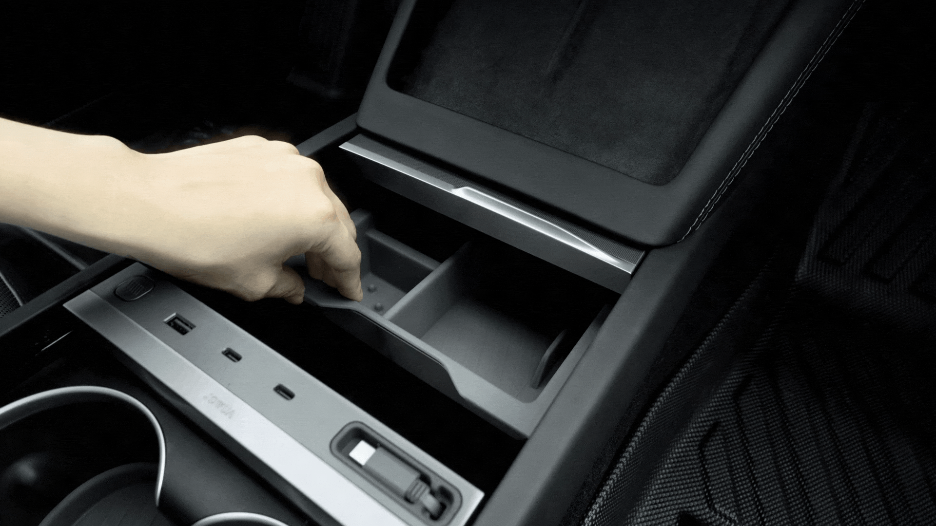 Center Console Set (Tesla Model Y Juniper 2025+) - Storming Gravity