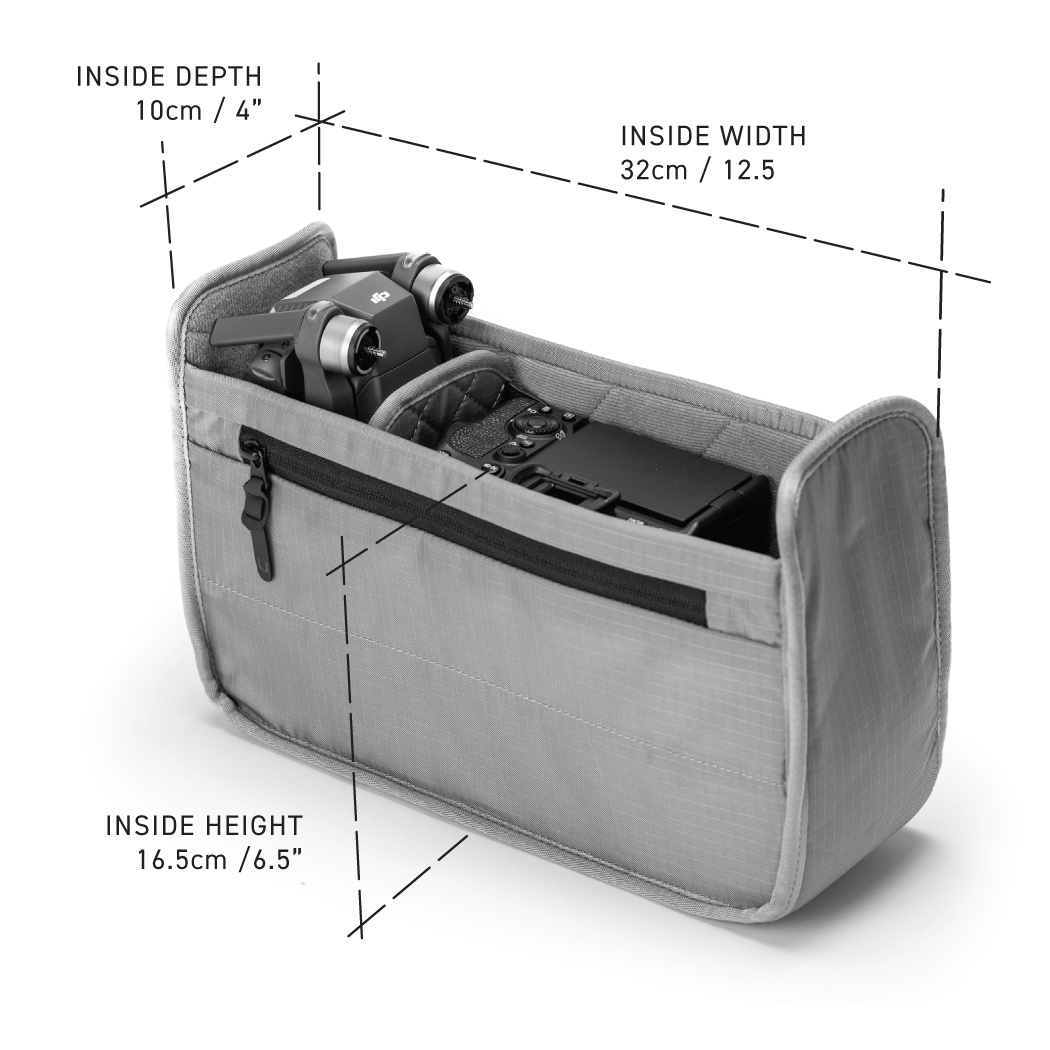 Grip Sling Camera Insert - Silver Matte