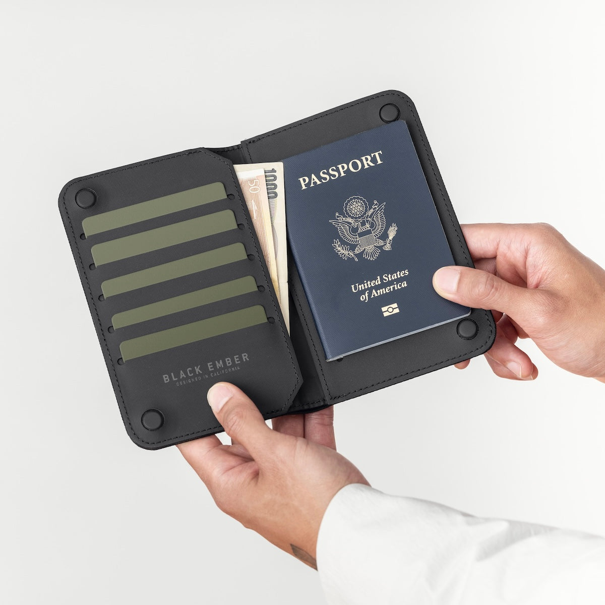 Black Ember MAGFOLD Travel Wallet