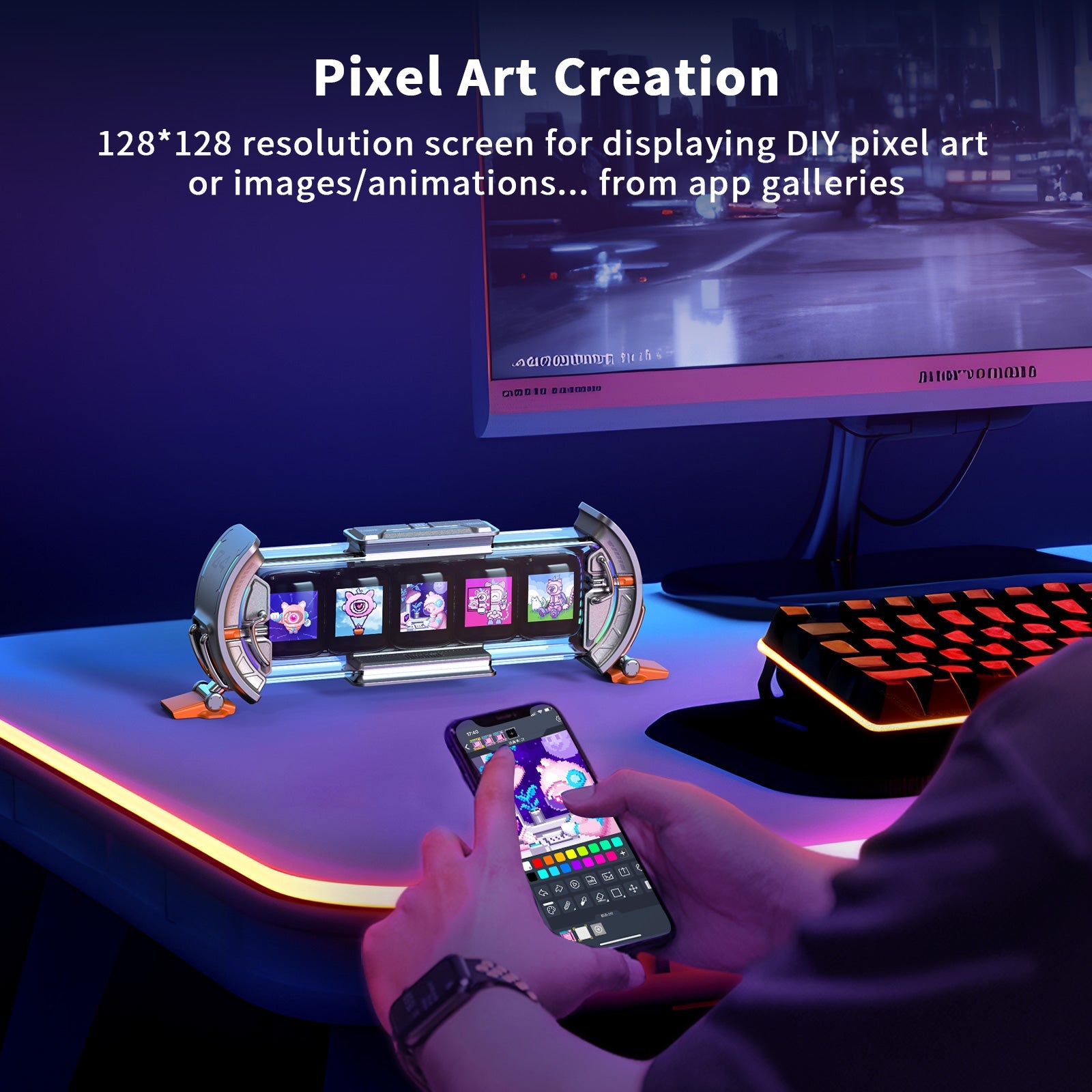 Times Gate | Pixel Art Informative Display