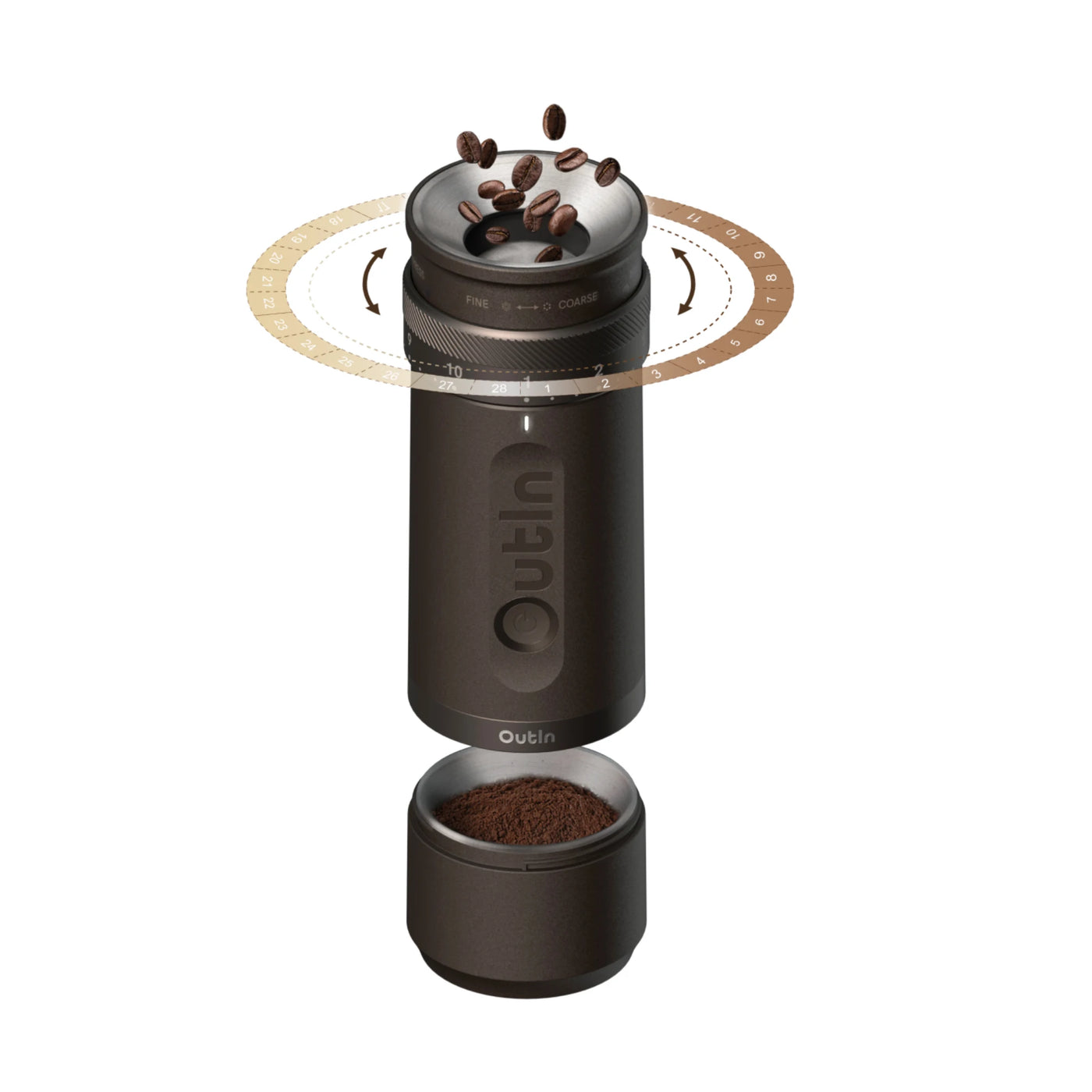 Fino Portable Electric Coffee Grinder - Storming Gravity