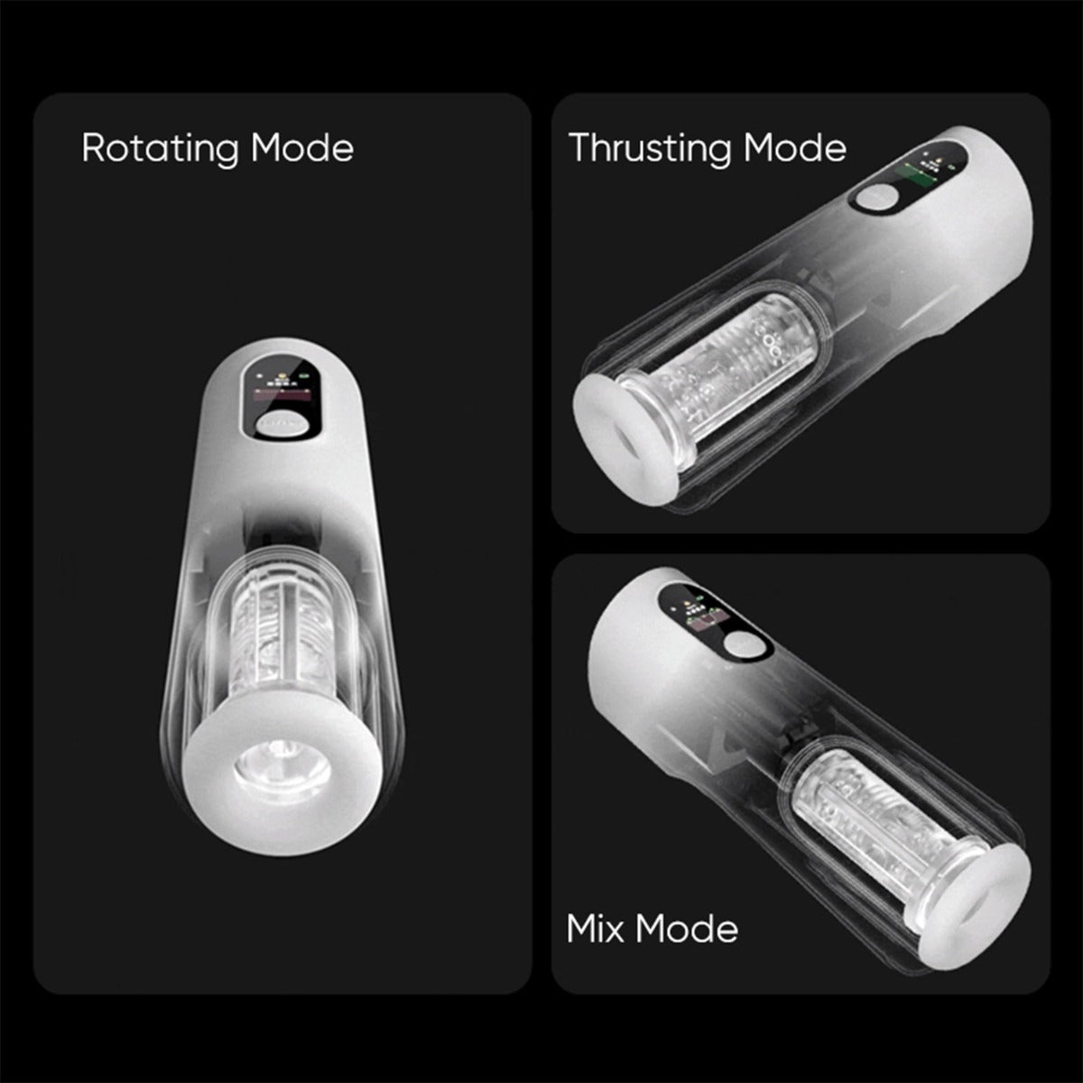 Try Fun - Meta Series App Controlled Automatic Male Vibrator - Storming Gravity
