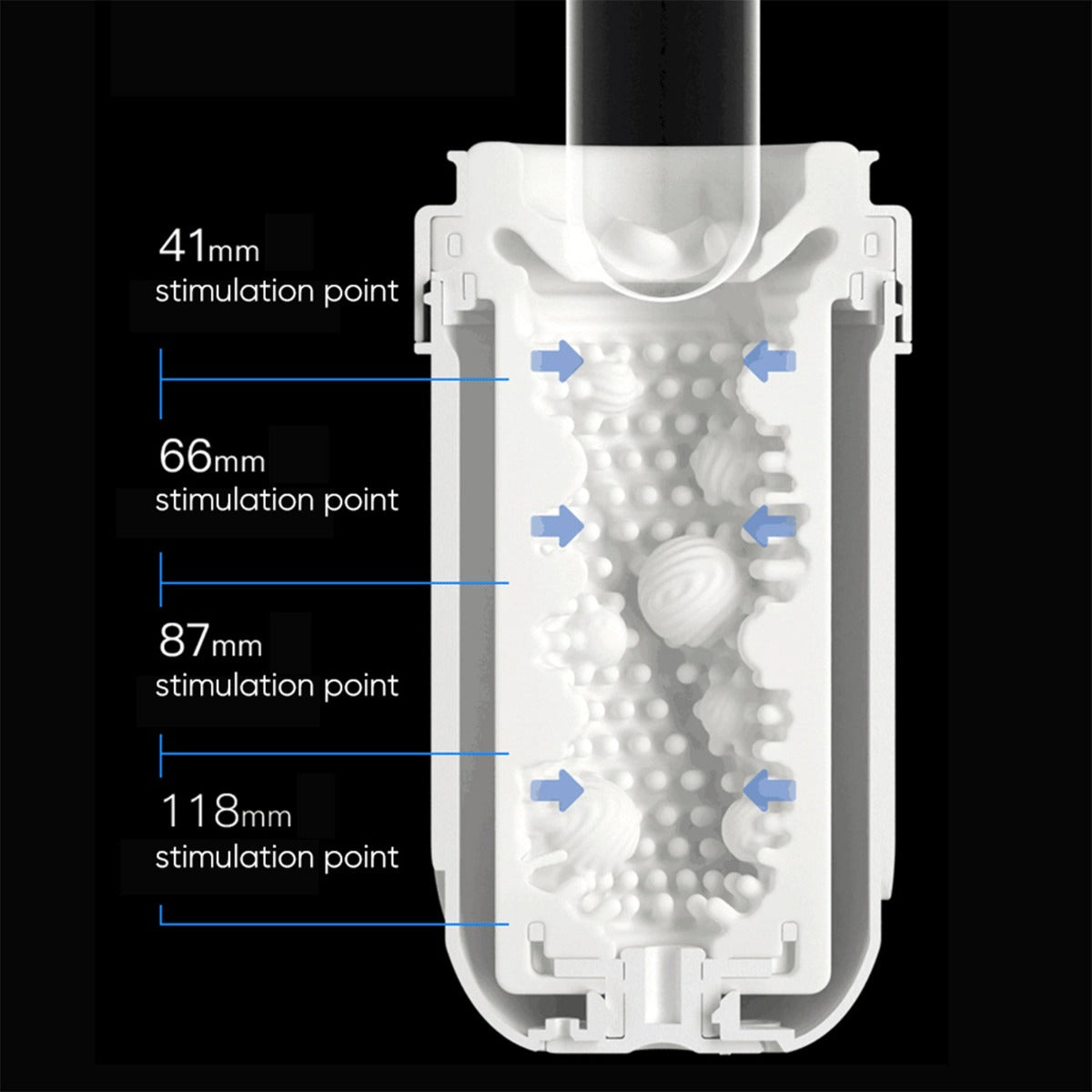 Try Fun - Meta Series App Controlled Automatic Male Vibrator - Storming Gravity