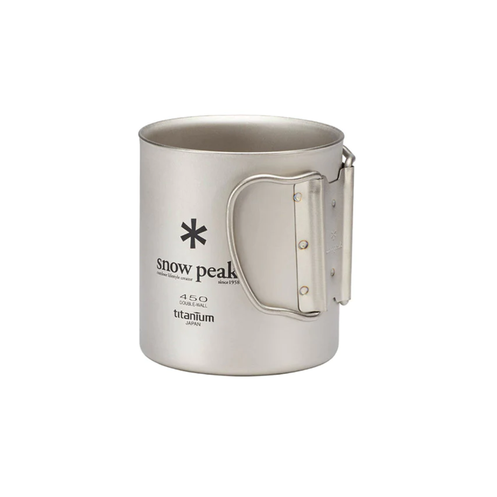 Snow Peak Titanium Double Wall Cup 450ml - Storming Gravity