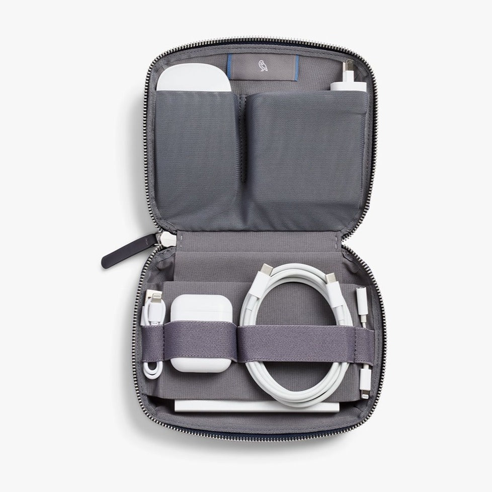 Bellroy Tech Kit Compact | Small Zip Pouch for Tech Accessories - Storming Gravity