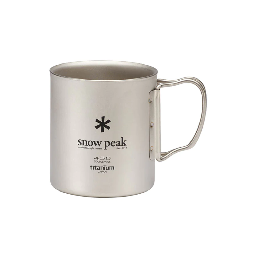 Snow Peak Titanium Double Wall Cup 450ml - Storming Gravity