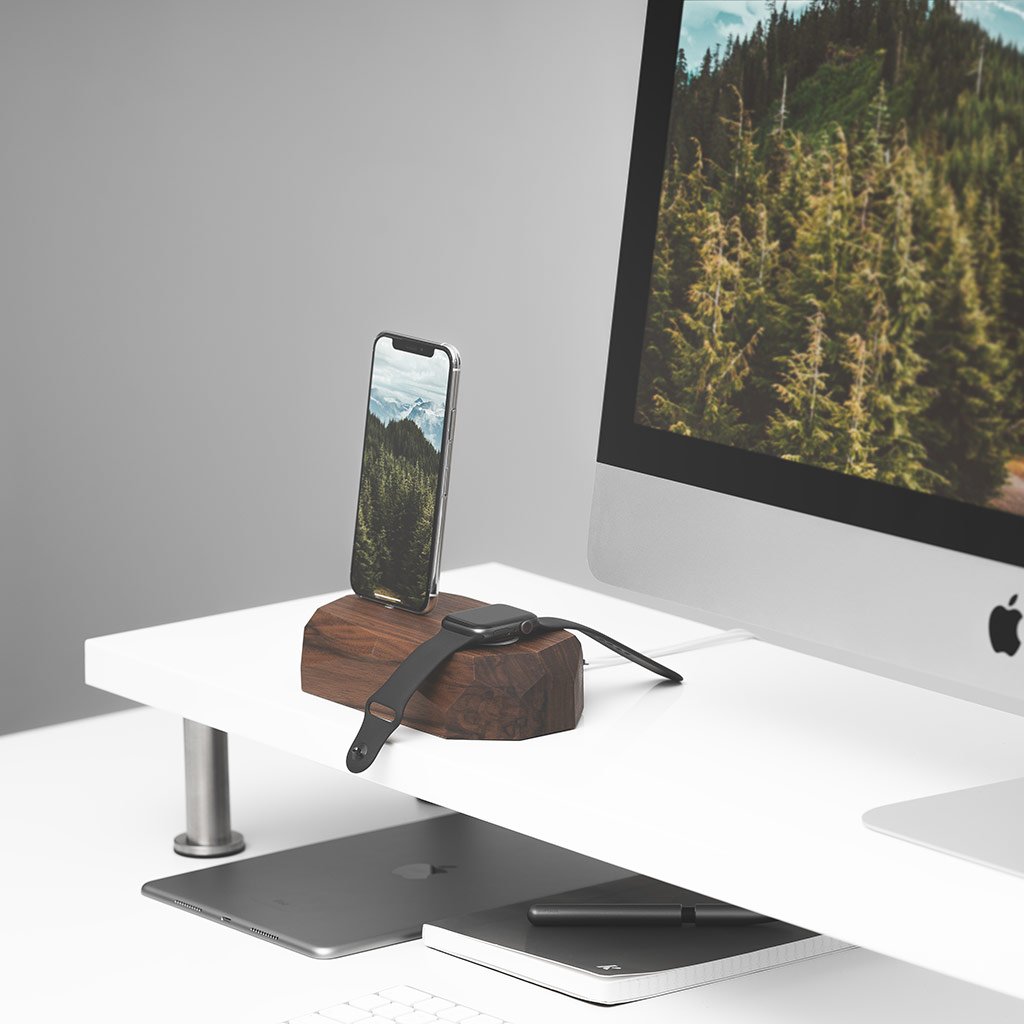 Apple Charging Station - Combo Dock For iPhone & Apple Watch - Oakywood - Storming Gravity