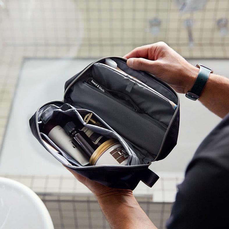 Bellroy Dopp Kit Plus | Large Organized Toiletries Pouch - Storming Gravity