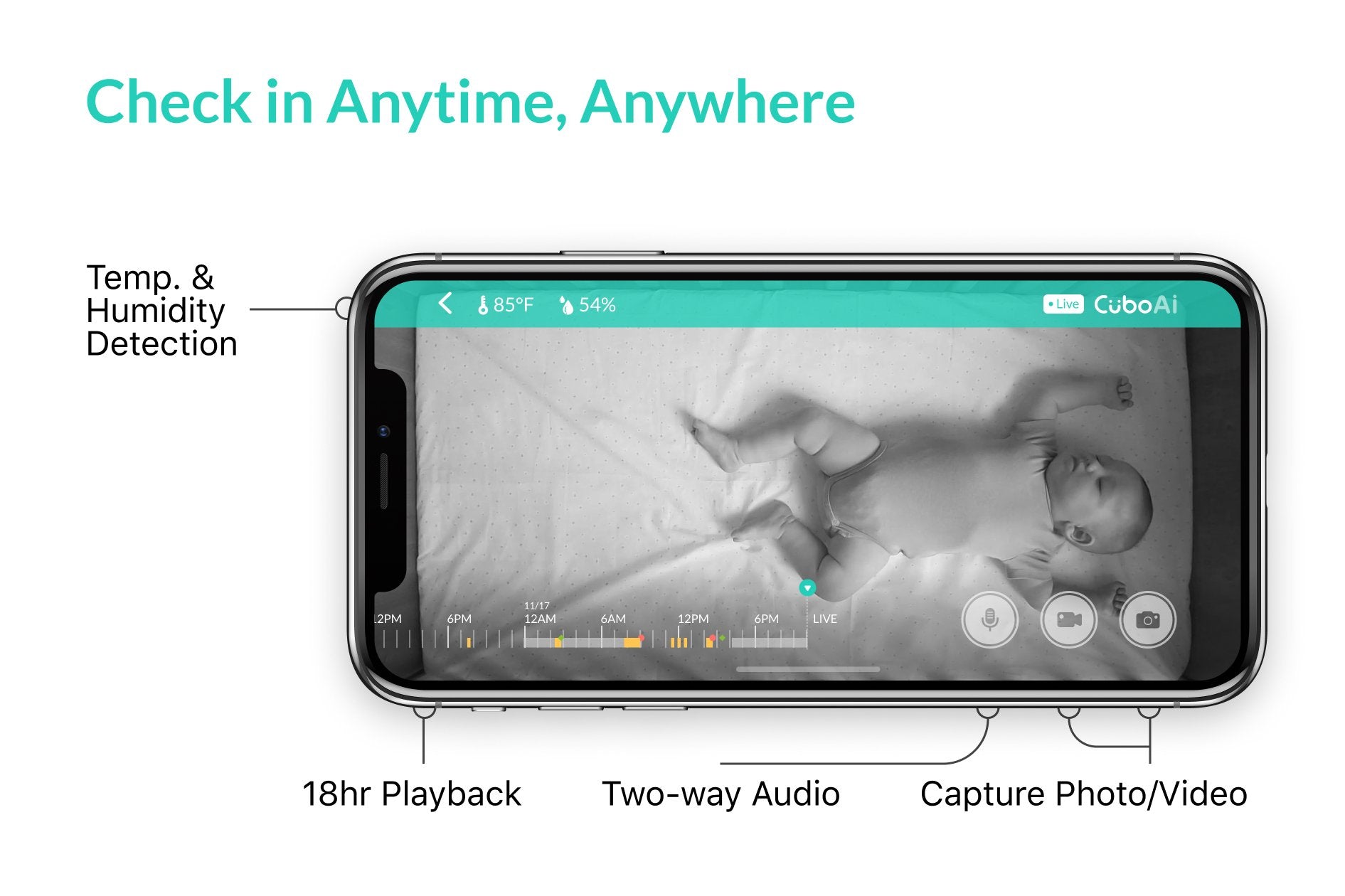 Cubo Ai Plus (Gen. 2) - Smart Baby Monitor | Proactive A.I. for Baby - Storming Gravity