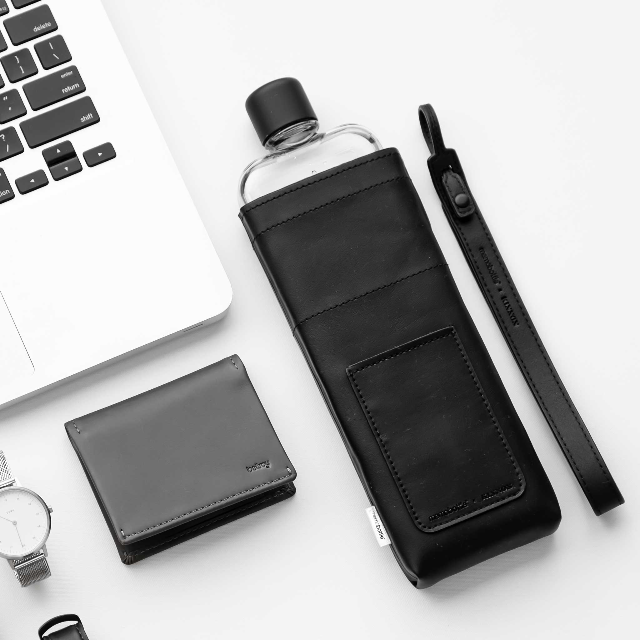 Vegan Leather Sleeve for memobottle - Storming Gravity