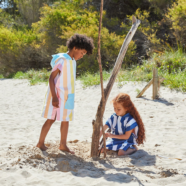 Kids Poncho - Quick Dry Hooded Towel - Storming Gravity