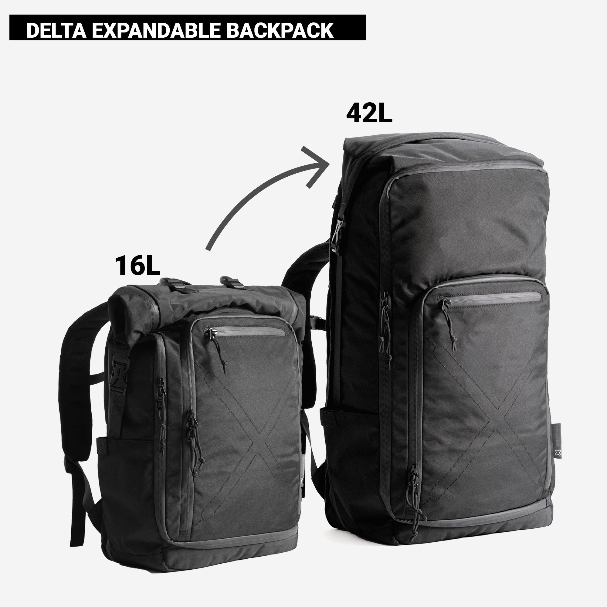 Delta 16-42L Expandable Backpack - Storming Gravity