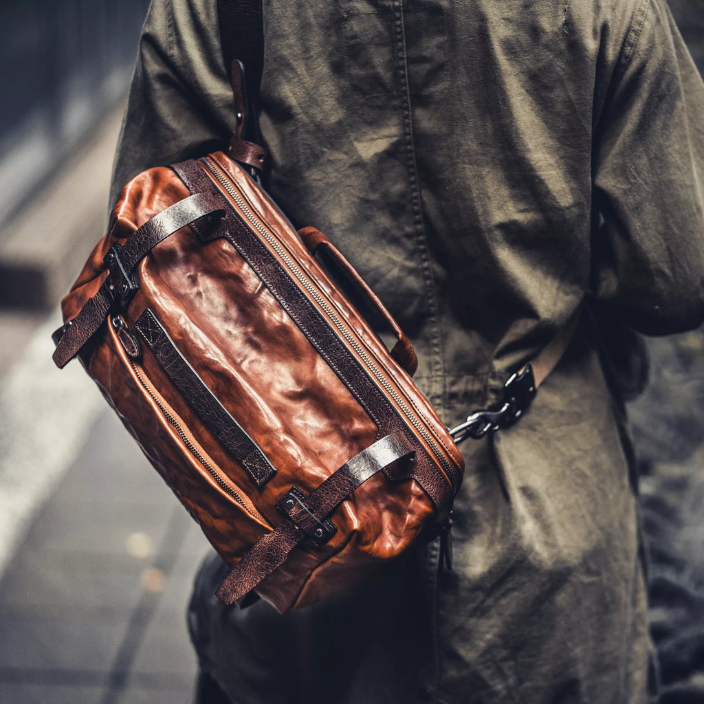 Night Rider Full Leather Sling Bag 9.5L