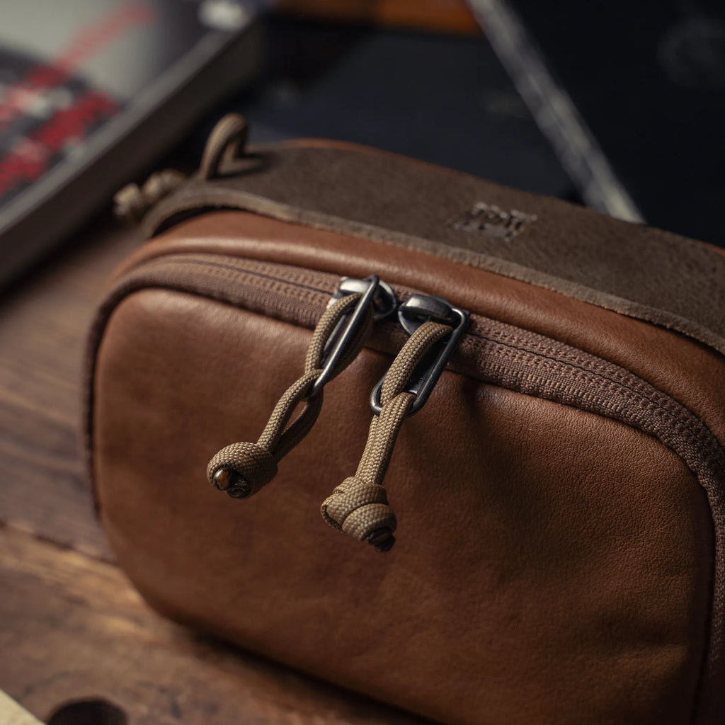 Full Leather Portable Camera Pouch M