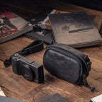 Full Leather Portable Camera Pouch S