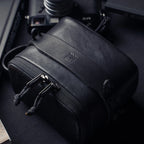 Full Leather Portable Camera Pouch L
