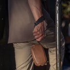 Full Leather Portable Camera Pouch S