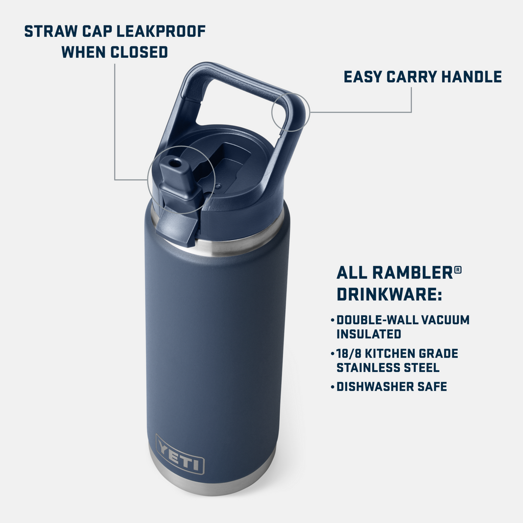 Rambler® 26oz Water Bottle With Straw Cap