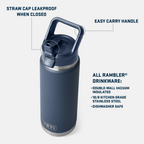 Rambler® 26oz Water Bottle With Straw Cap