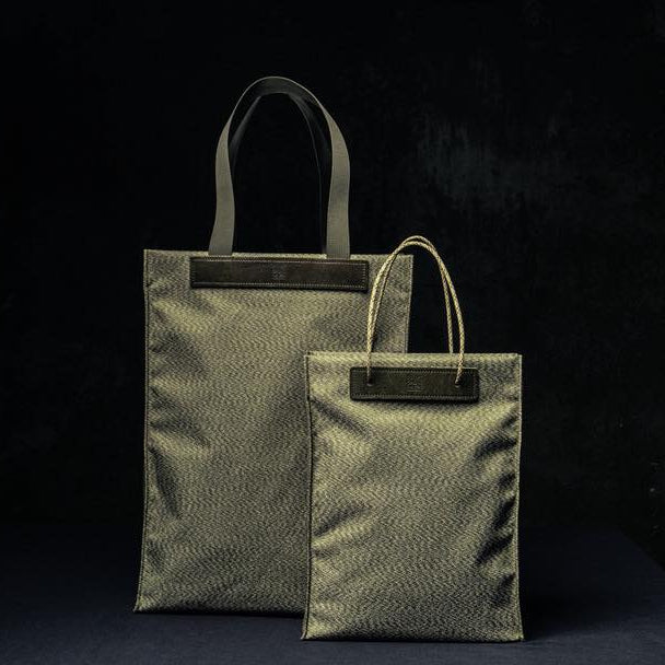 Limited Edition Salt & Pepper Canvas Foldable Shopping Bag Combo Set - 5L & 18L