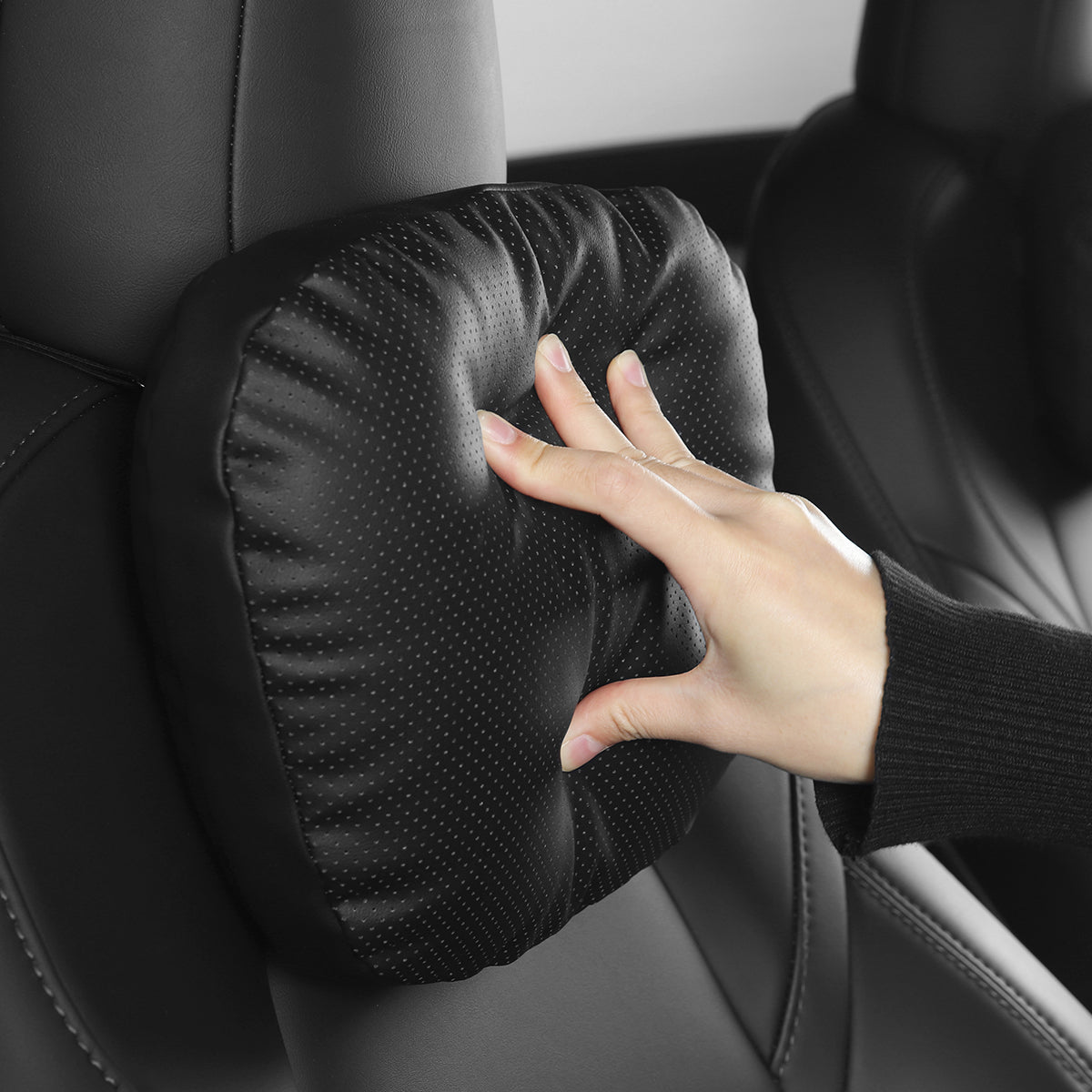 Leather Headrest Pillow for Tesla
