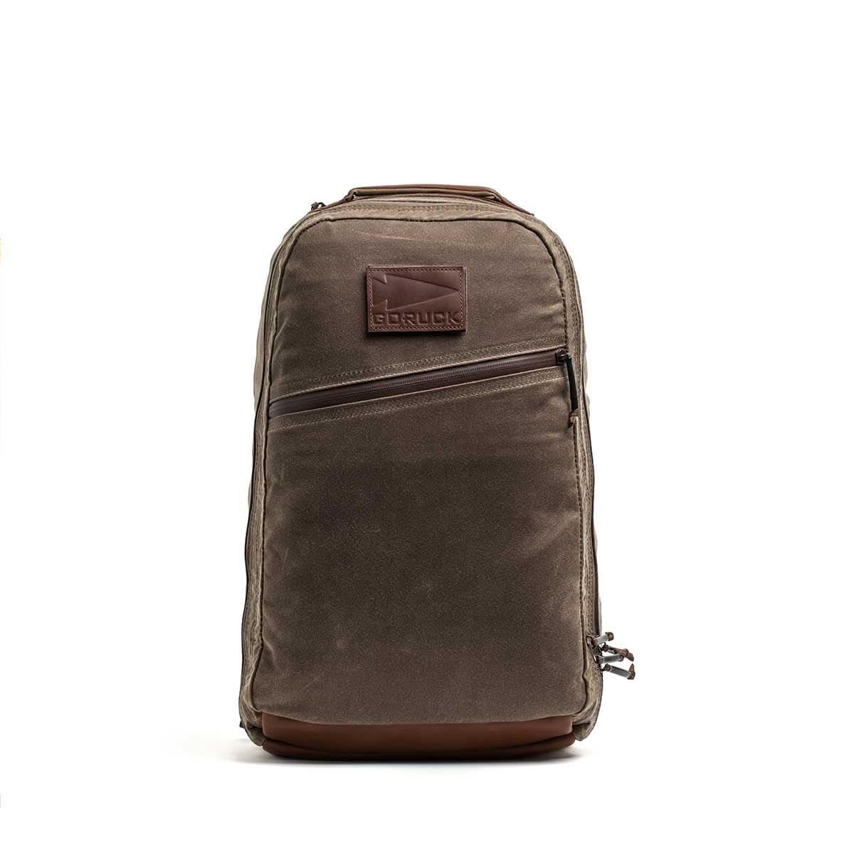 Double Compartment Bullet Ruck - Heritage Waxed Canvas - 18L