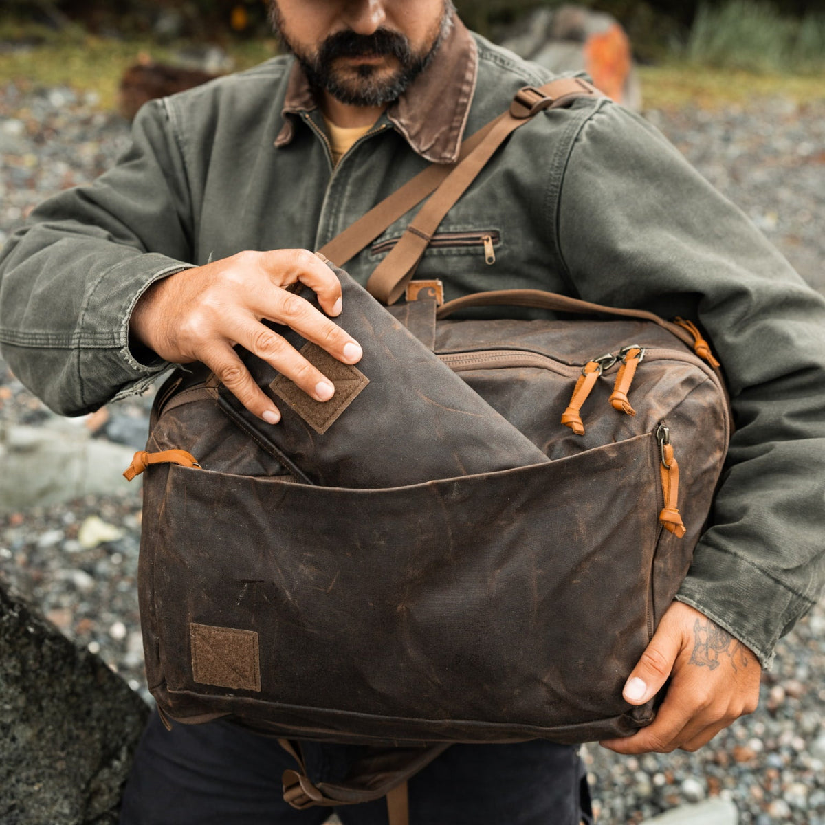 Civic Access Pouch 1L - Waxed Canvas