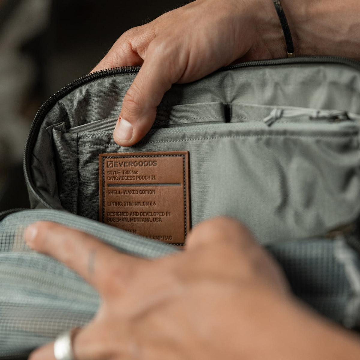 Civic Access Pouch - Waxed Canvas