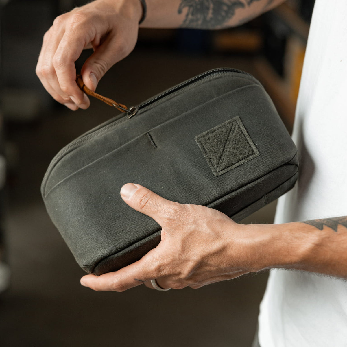 Civic Access Pouch - Waxed Canvas
