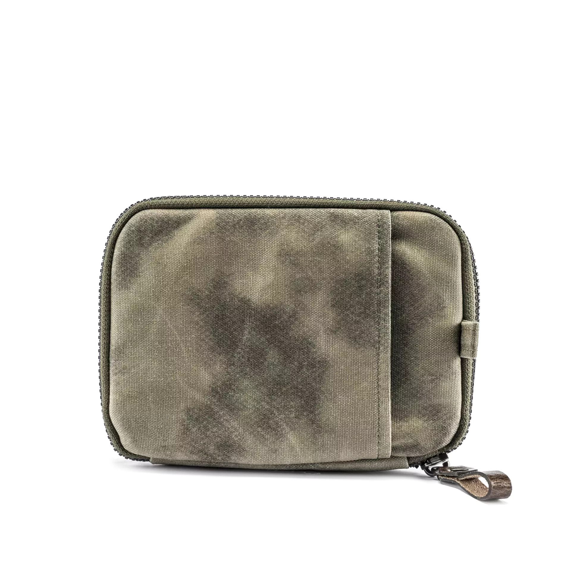 Woodland Camo Leather Passport Pouch / Travel Folio - Storming Gravity