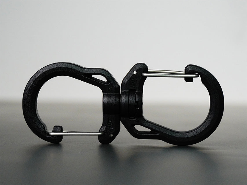 Swivel Double Carabiner Snap Hook