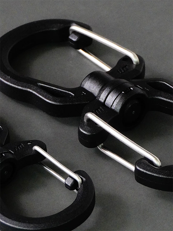 Swivel Double Carabiner Snap Hook
