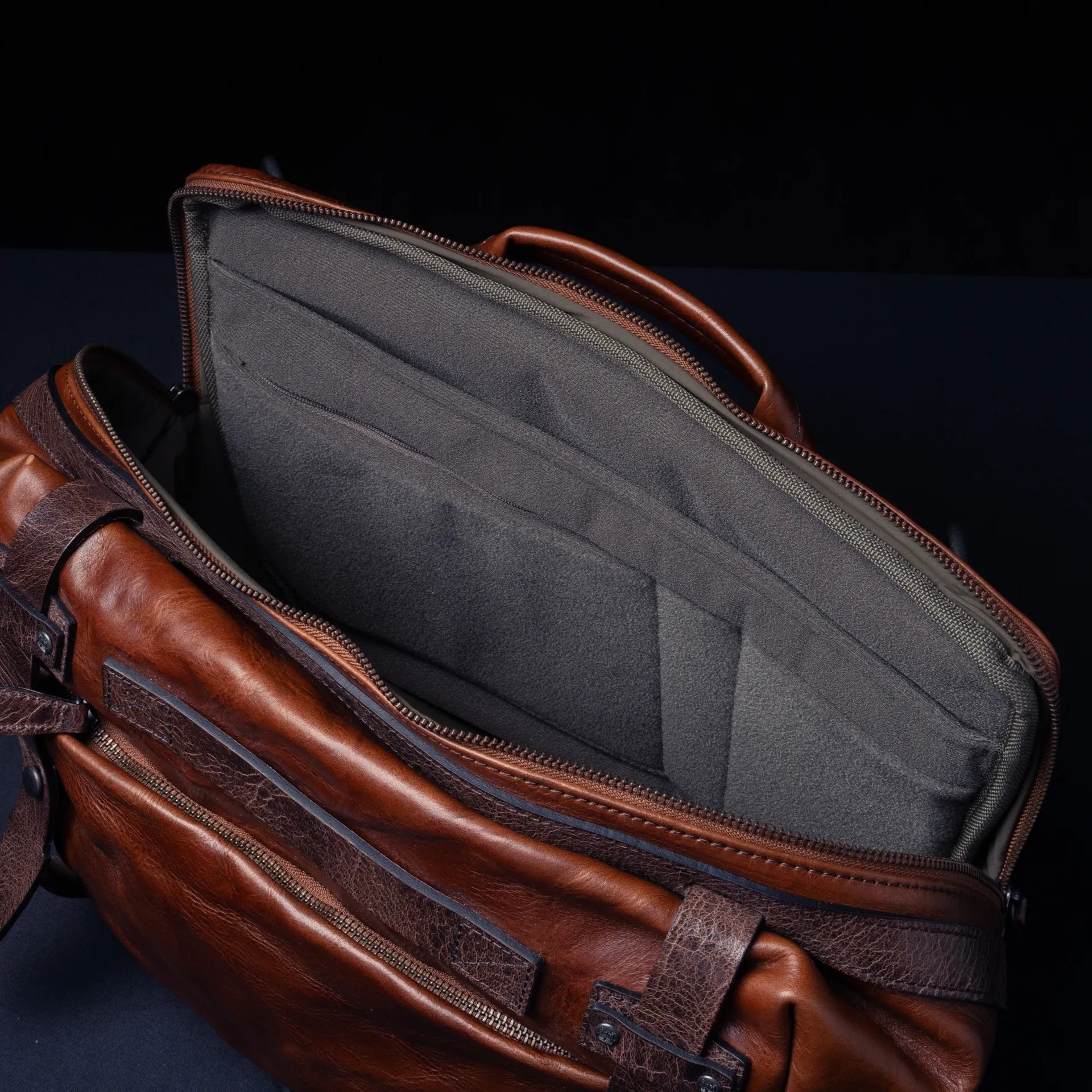 Night Rider Full Leather Sling Bag 9.5L - Storming Gravity
