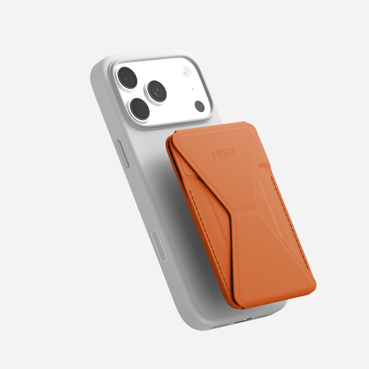 Trackable Snap-on Phone Stand & Wallet (Find My)