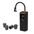 Portable Air Compressor for Tesla & Tire Valve Caps Combo