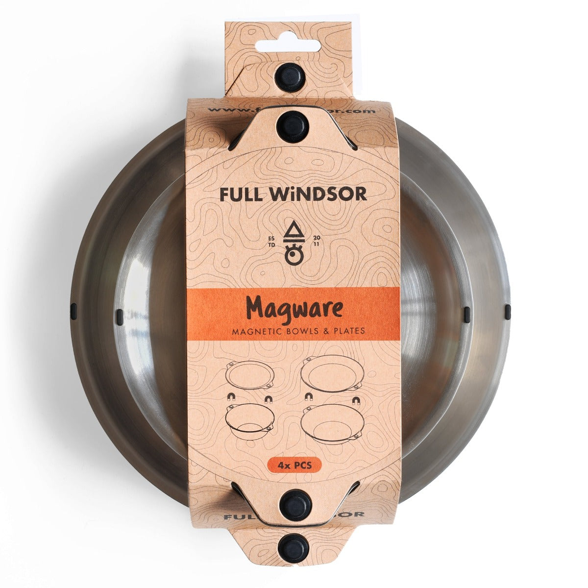 Magware - Magnetic Bowls /Plates Single Set (4 PCS)