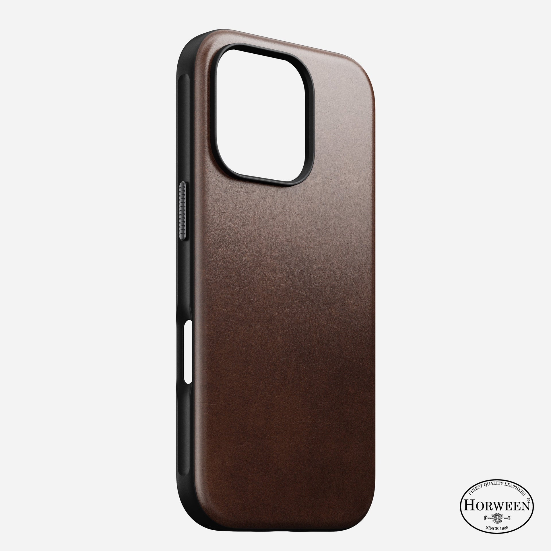 Nomad Horween® Modern Leather Case for iPhone 16 Series – Storming