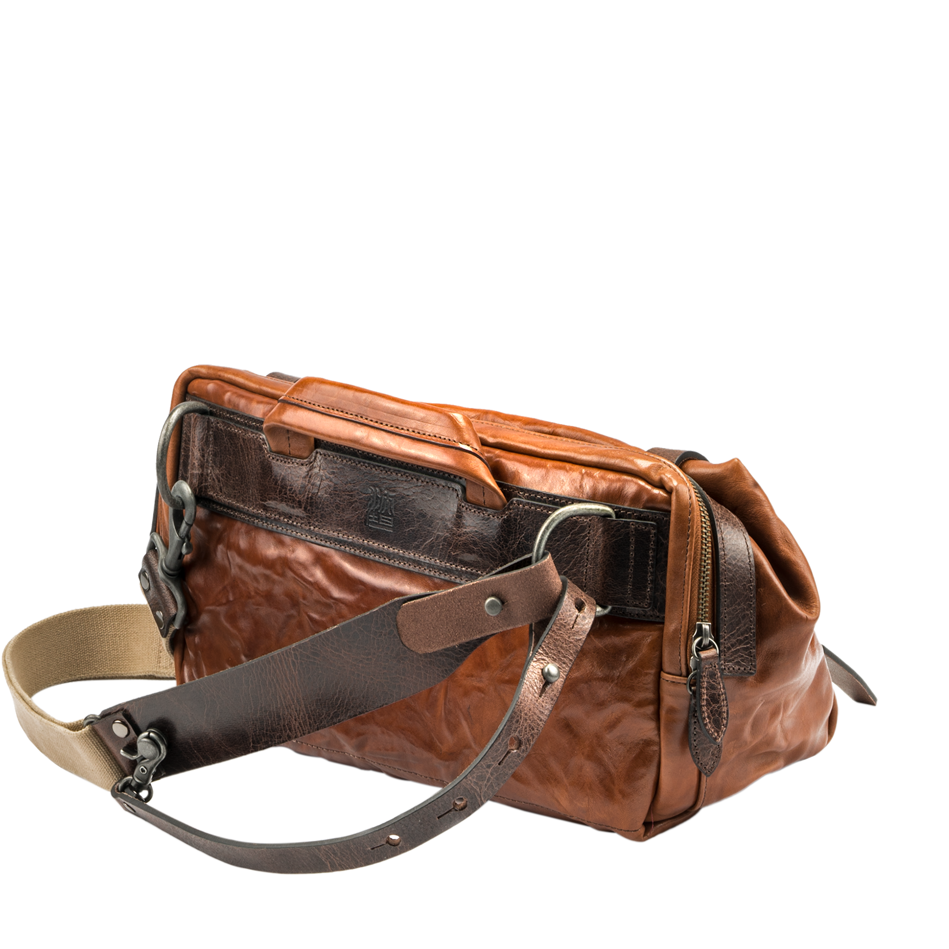 Night Rider Full Leather Sling Bag 9.5L - Storming Gravity