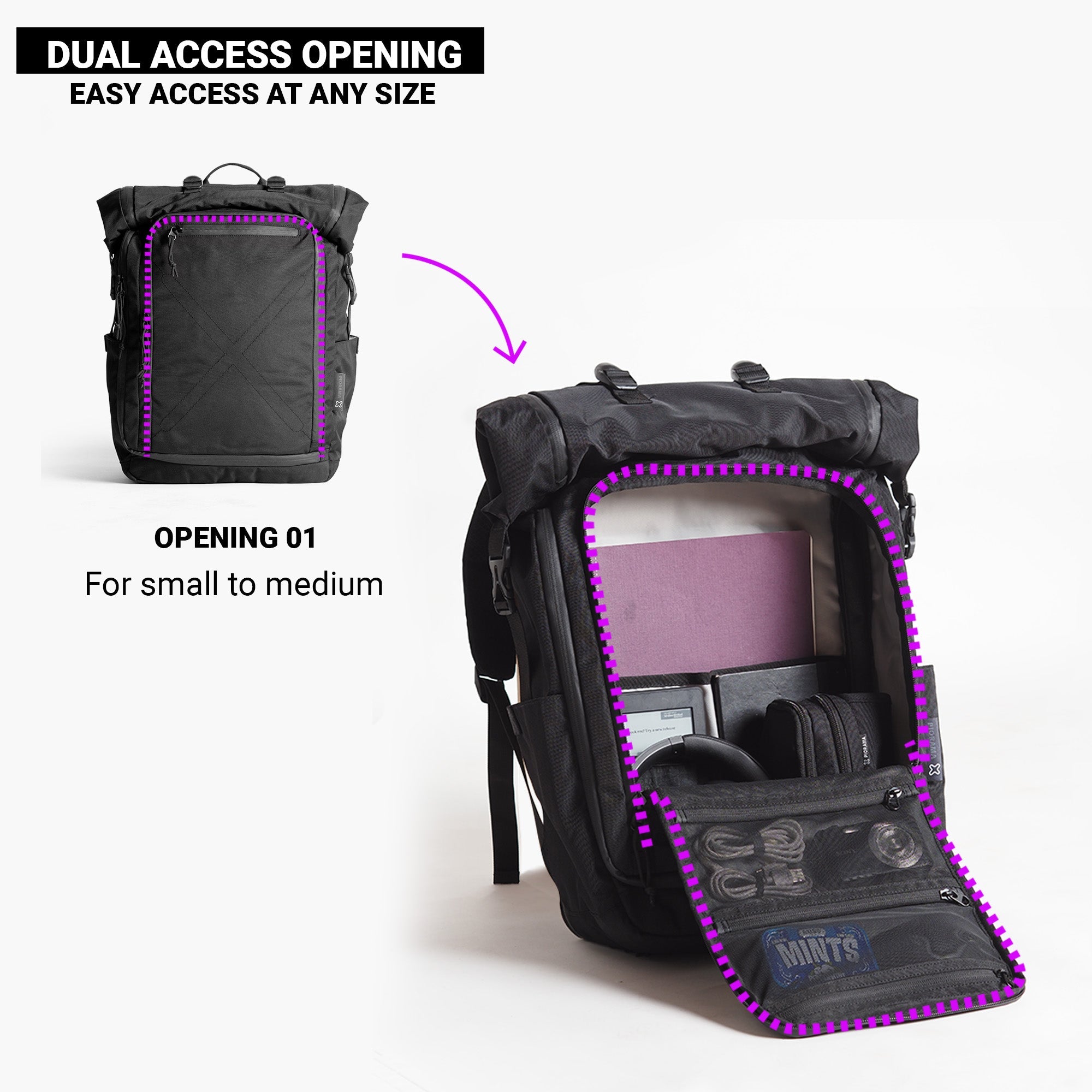 Delta 16-42L Expandable Backpack