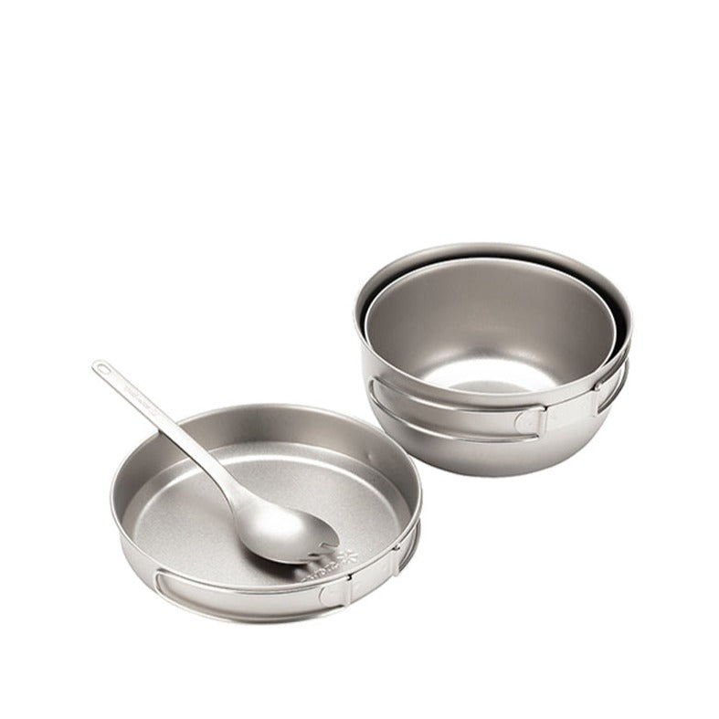 3 Piece Titanium Cookset with Case