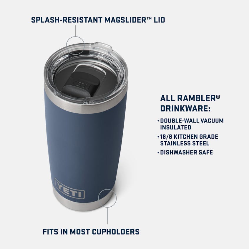Rambler® 20oz Tumbler with Magslider™ Lid
