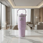 The IceFlow™ Flip Straw Tumbler | 30 OZ | Marble Collection