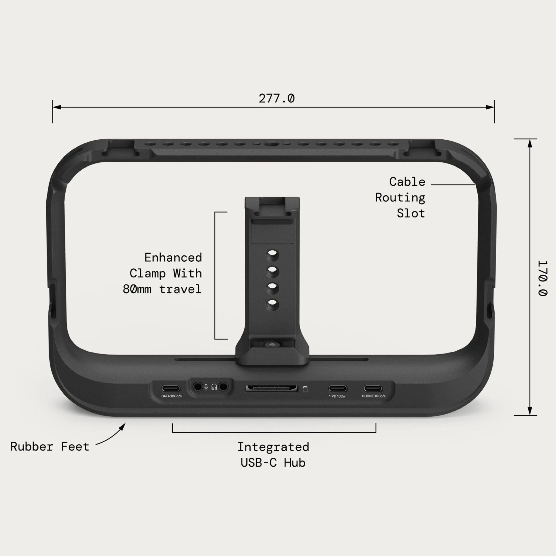 Supercage - Mobile Cage with Integrated USB-C Hub