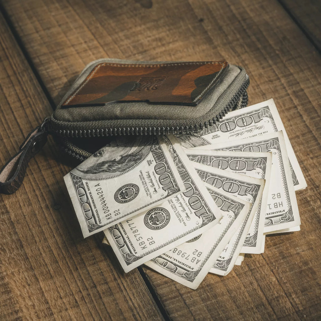 Woodland Camo Leather Essential Wallet