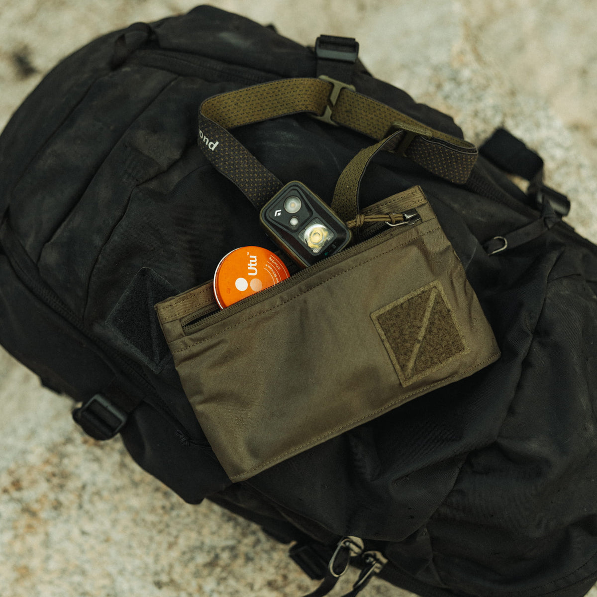 CIVIC Flat Pouch OD Green Outdoor Kit