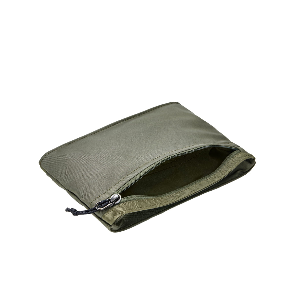 CIVIC Flat Pouch OD Green Unzipped